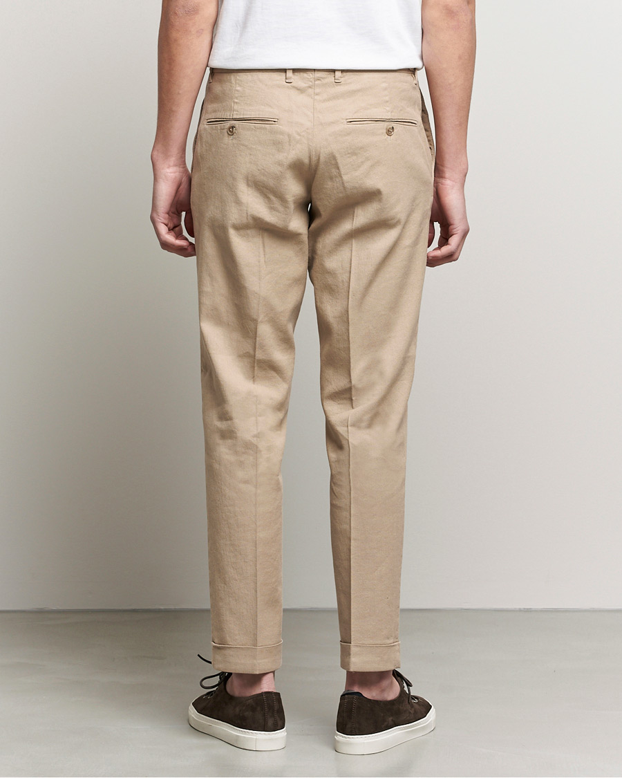 Herre | Bukser | J.Lindeberg | Grant Stretch Cotton/Linen Trousers Batique Khaki