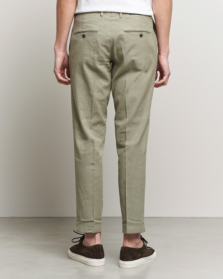 Herre | Bukser | J.Lindeberg | Grant Stretch Cotton/Linen Trousers Vetiver