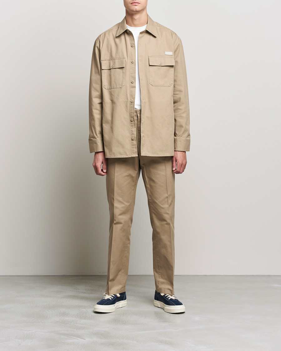 Herre | Bukser | J.Lindeberg | Dropper Twill Work Pants Batique Khaki