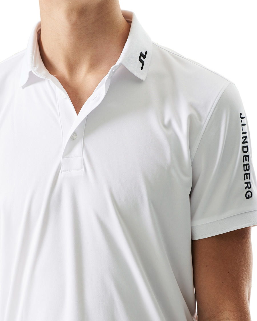 Herre | Polotrøjer | J.Lindeberg | Tour Tech Slim Fit Golf Polo White