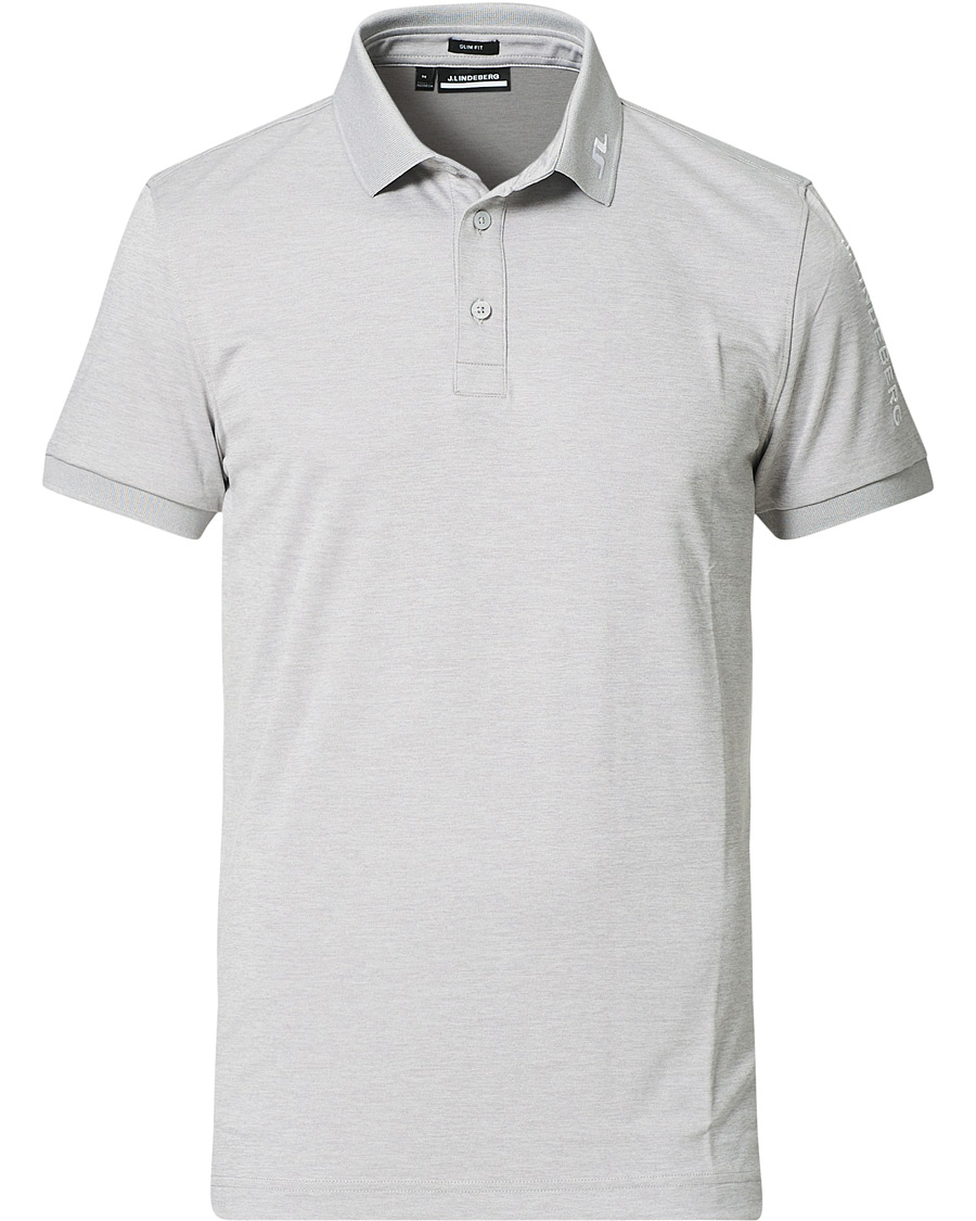 Herre | Polotrøjer | J.Lindeberg | Tour Tech Slim Fit Golf Polo Micro Chip Melange