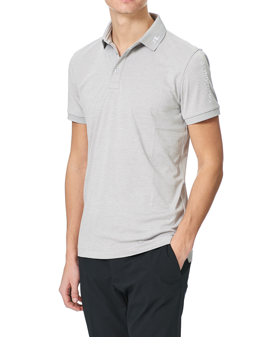 Herre | Polotrøjer | J.Lindeberg | Tour Tech Slim Fit Golf Polo Micro Chip Melange