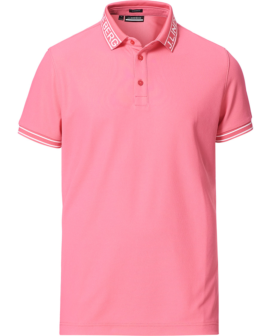 Herre | Polotrøjer | J.Lindeberg | Austin Regular Golf Polo Hot Pink