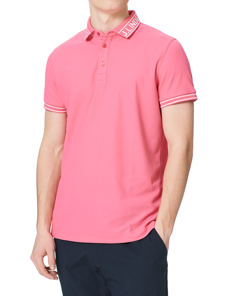 Herre | Polotrøjer | J.Lindeberg | Austin Regular Golf Polo Hot Pink