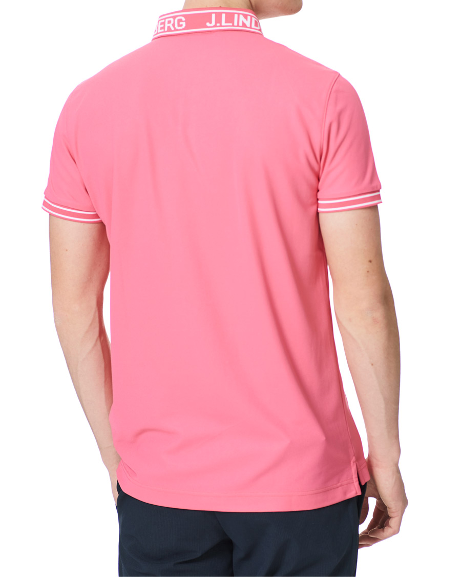 Herre | Polotrøjer | J.Lindeberg | Austin Regular Golf Polo Hot Pink