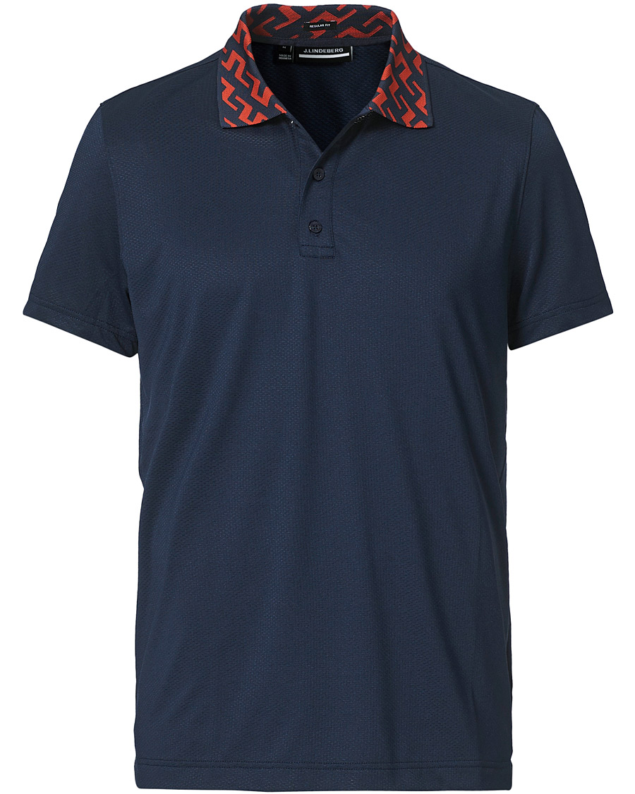 Herre | Polotrøjer | J.Lindeberg | Karter Regular Fit Golf Polo Navy Melange