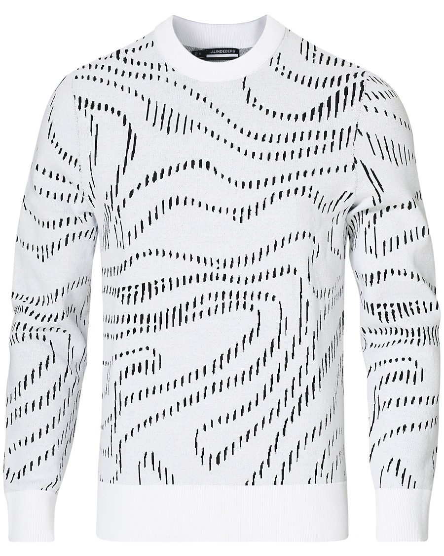 Herre | Trøjer | J.Lindeberg | Cyrus Golf Knit Sweater White Spiral Camo