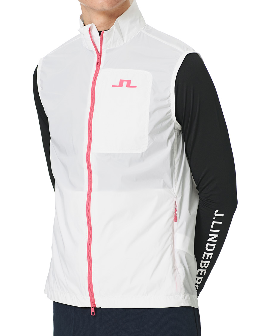 Herre | Trøjer | J.Lindeberg | Ash Light Packable Golf Vest White