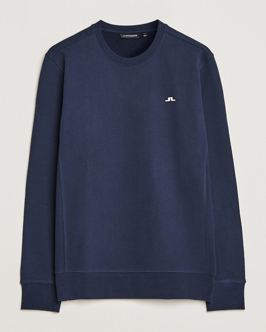 Herre | Trøjer | J.Lindeberg | Cal Crew Neck Sweat Navy