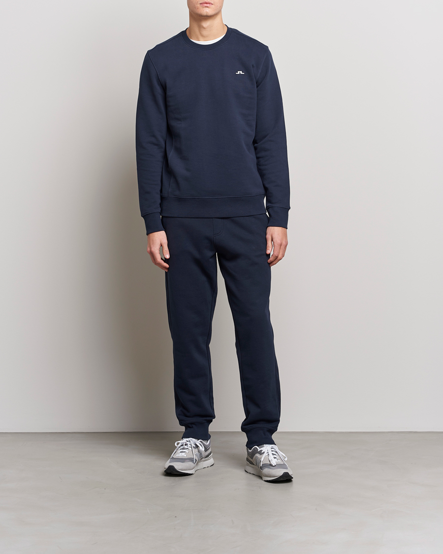 Herre | Trøjer | J.Lindeberg | Cal Crew Neck Sweat Navy