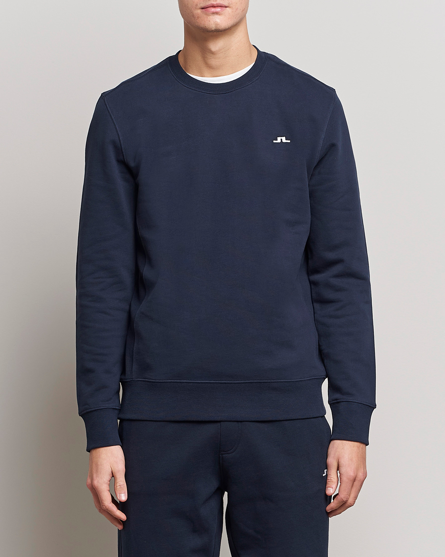 Herre | Trøjer | J.Lindeberg | Cal Crew Neck Sweat Navy