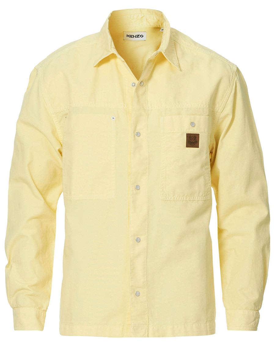 Herre | Skjorter | KENZO | Snap Overshirt Bright Yellow
