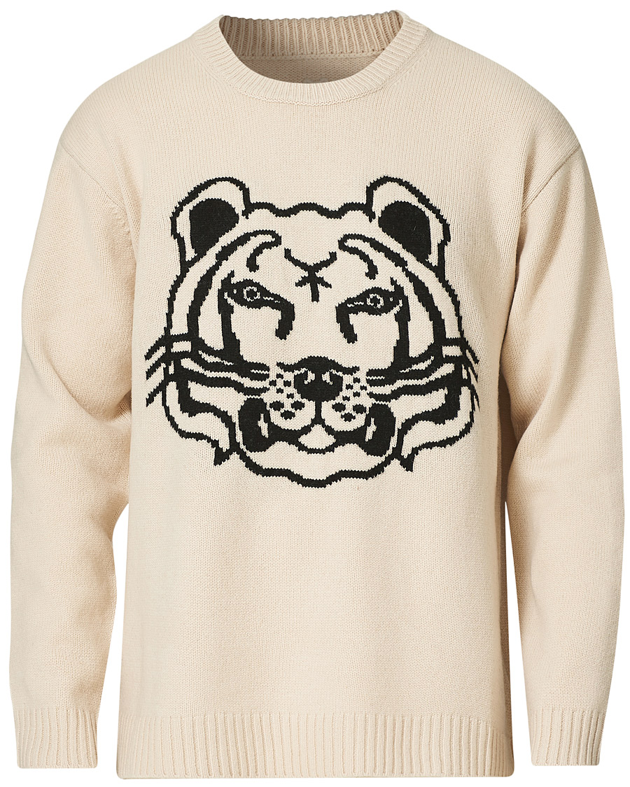 Herre | Trøjer | KENZO | Tiger Reversible Jumper Sand