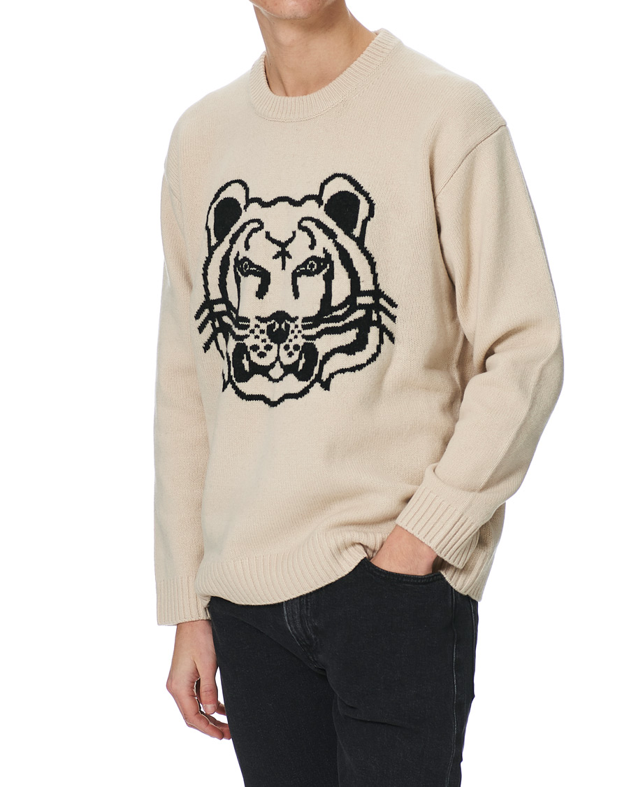 Herre | Trøjer | KENZO | Tiger Reversible Jumper Sand