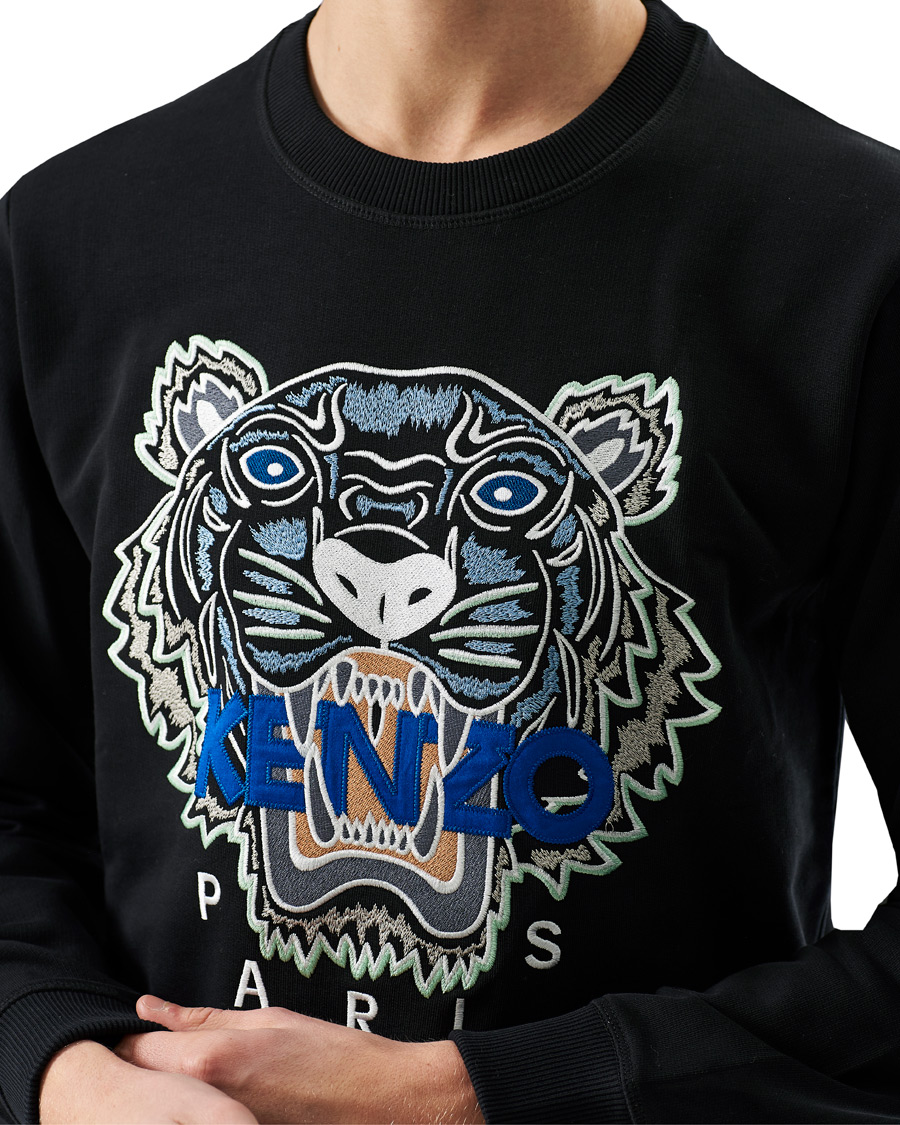 Herre | Trøjer | KENZO | Tiger Crew Neck Sweatshirt Black