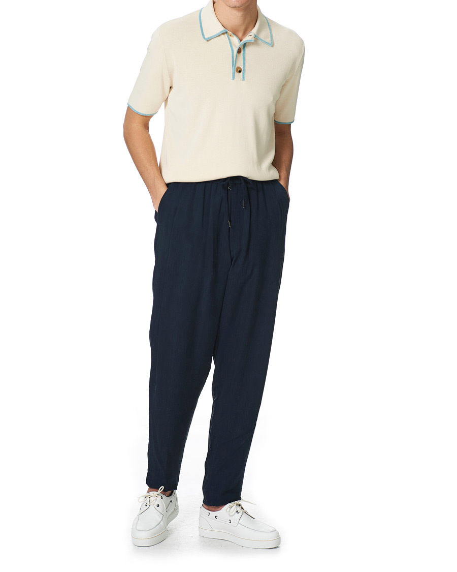 Herre | Polotrøjer | Lanvin | Knitted Short Sleeve Polo Ecru