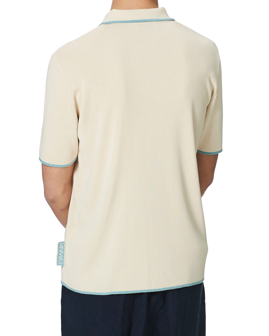Herre | Polotrøjer | Lanvin | Knitted Short Sleeve Polo Ecru