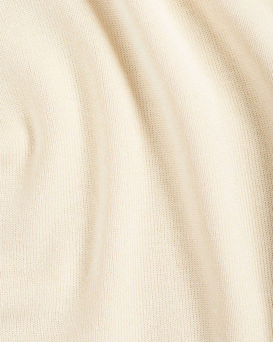 Herre | Polotrøjer | Lanvin | Knitted Short Sleeve Polo Ecru