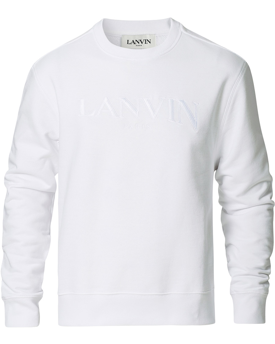 Herre | Trøjer | Lanvin | Embroidered Logo Sweatshirt White
