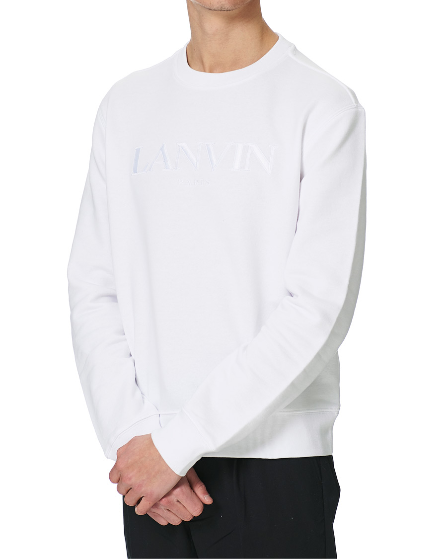 Herre | Trøjer | Lanvin | Embroidered Logo Sweatshirt White