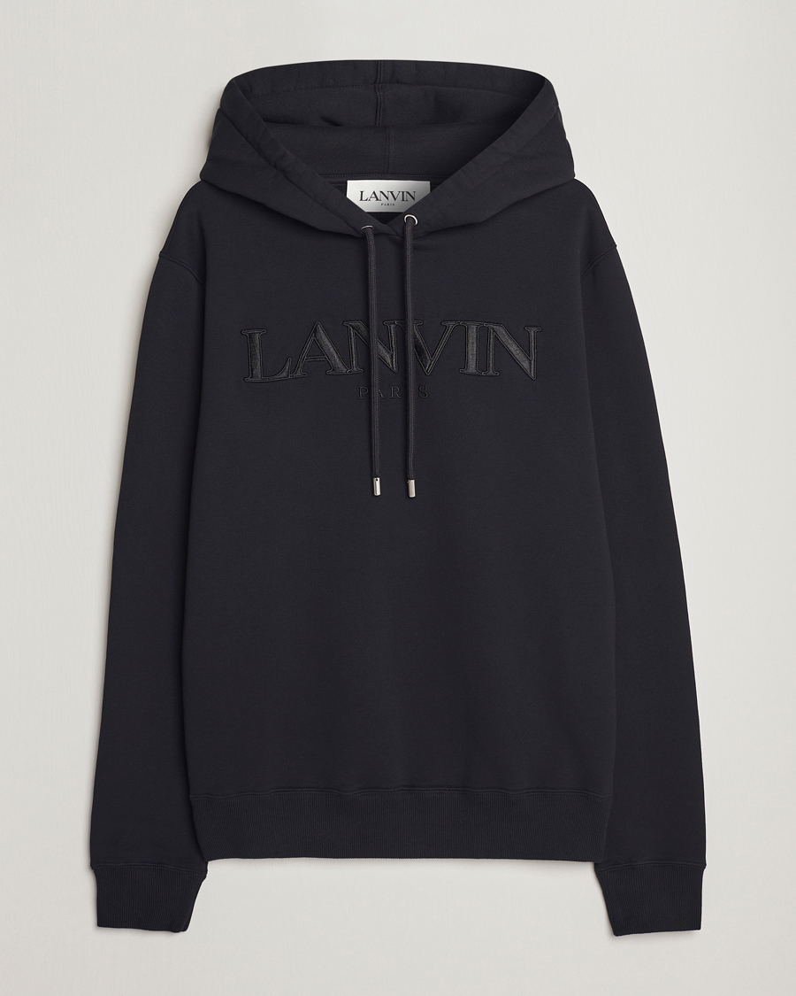 Herre | Trøjer | Lanvin | Curb Logo Hoodie Black