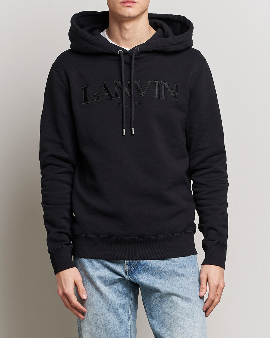 Herre | Trøjer | Lanvin | Curb Logo Hoodie Black
