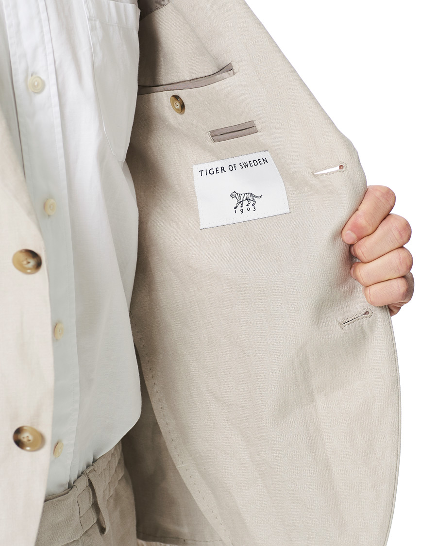 Herre | Blazere & jakker | Tiger of Sweden | Jamonte Linen Blazer Dove Grey