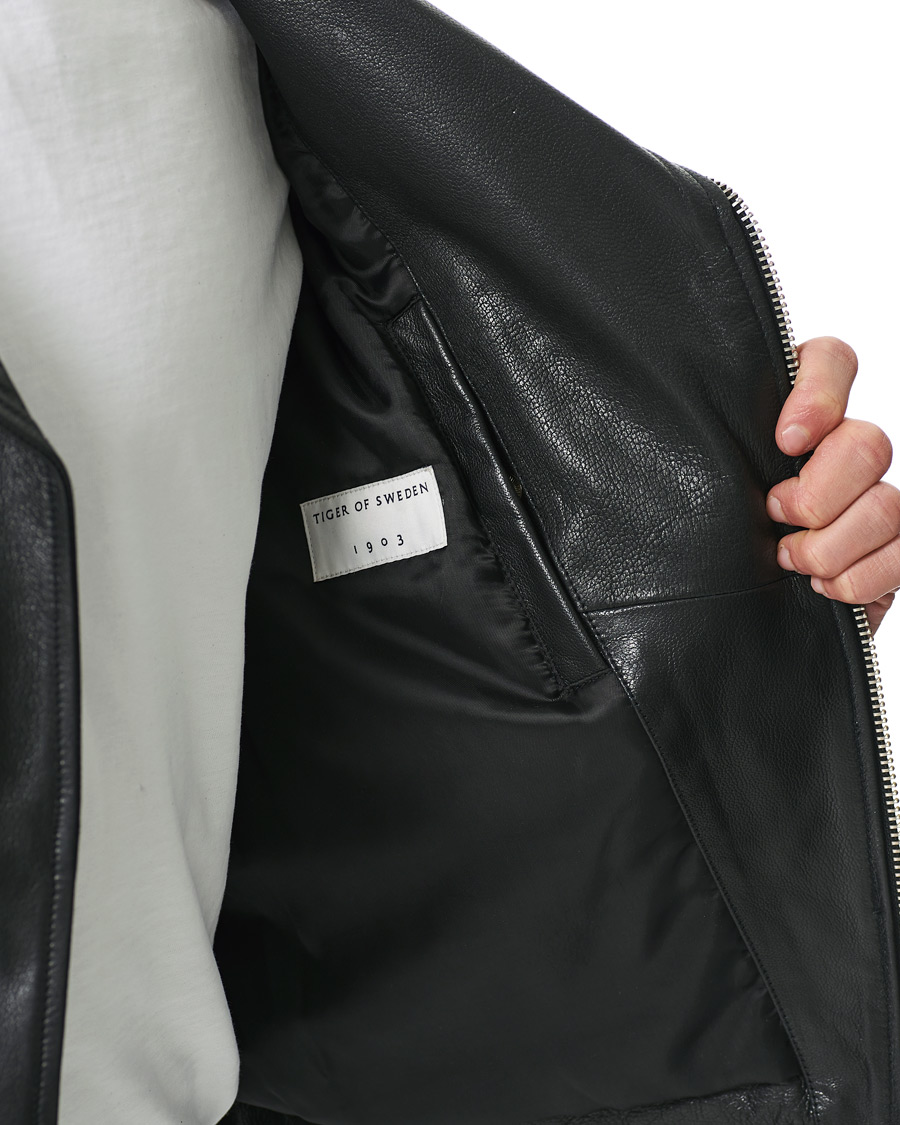 Herre | Jakker | Tiger of Sweden | Axton Leather Jacket Black