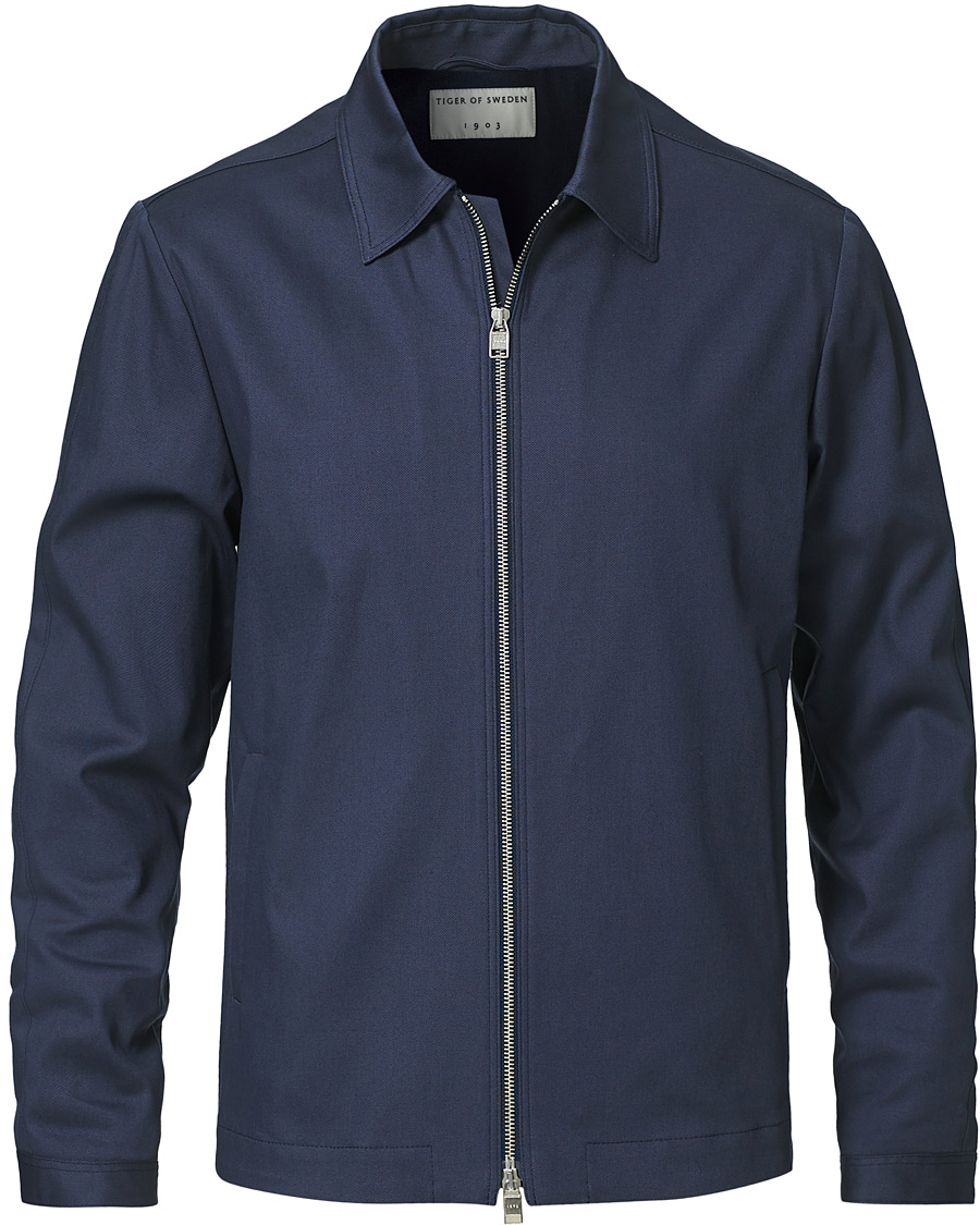 Herre | Skjorter | Tiger of Sweden | Maddon Jacket Blue Grey