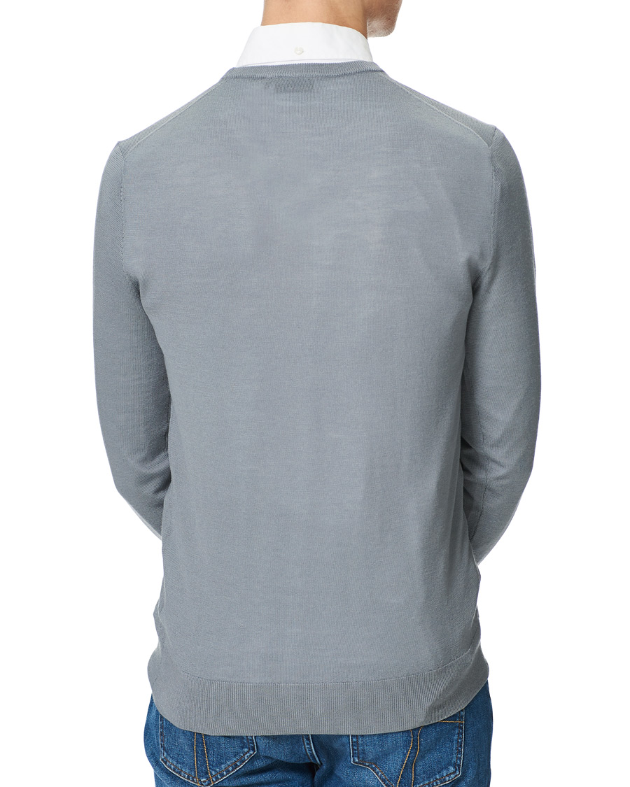 Herre | Trøjer | Tiger of Sweden | Nichols Extra Fine Merino Crew Neck Steel Grey