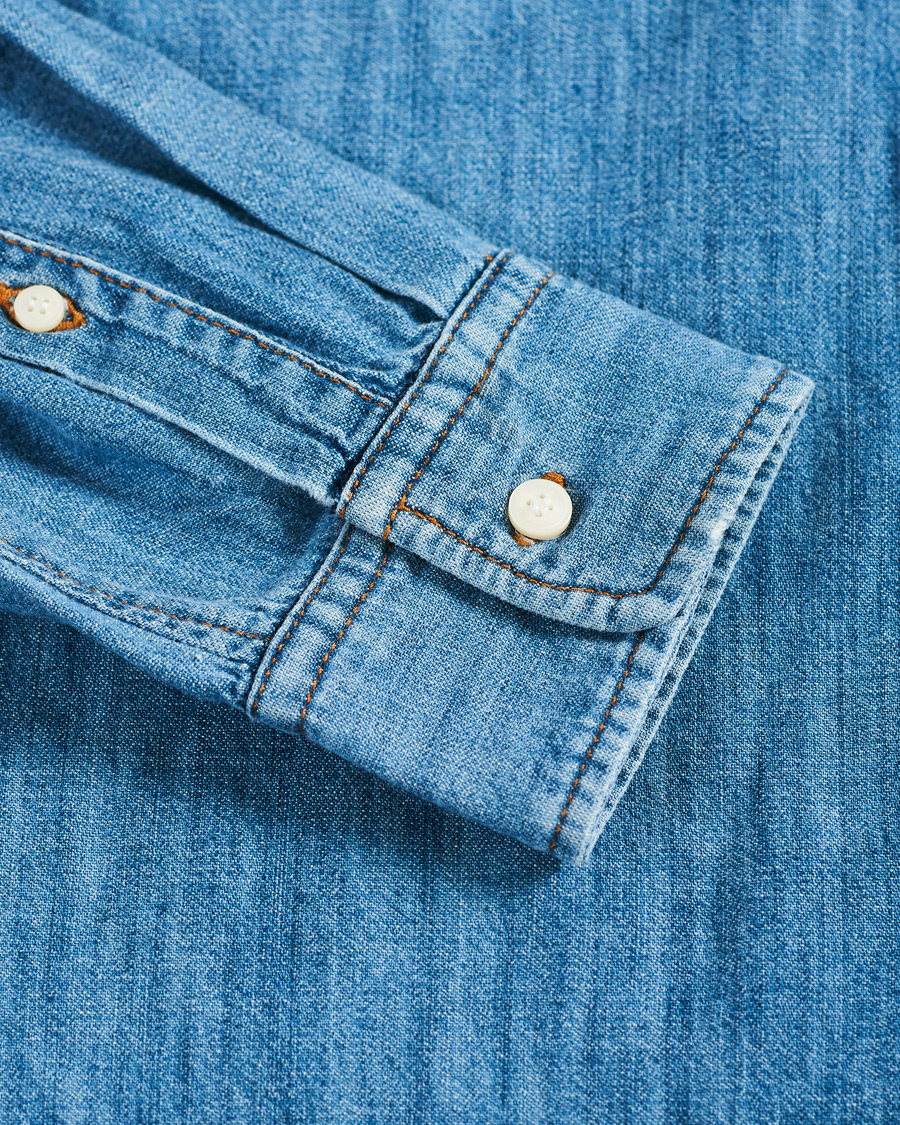Herre | Skjorter | Tiger of Sweden | Benjad Denim Shirt Light Blue