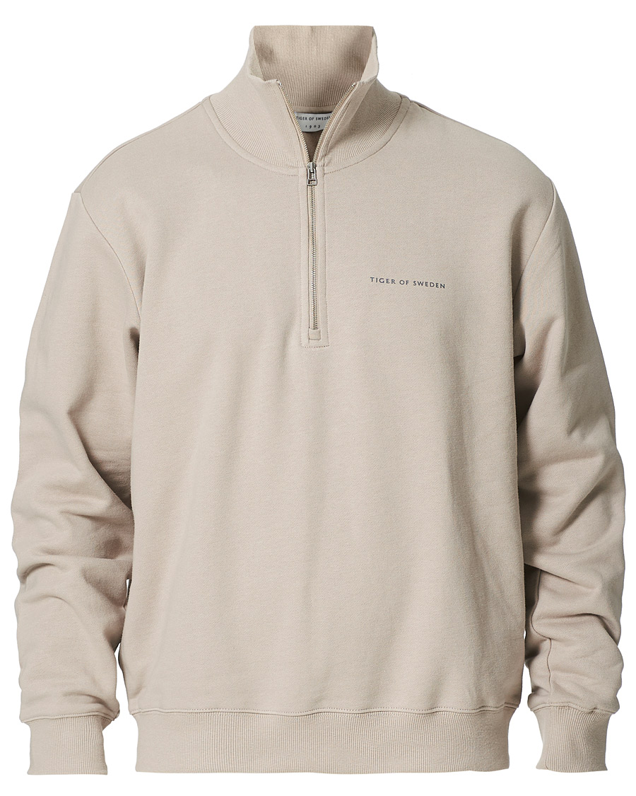 Herre | Trøjer | Tiger of Sweden | Marlon Half Zip Sweater Dove Grey