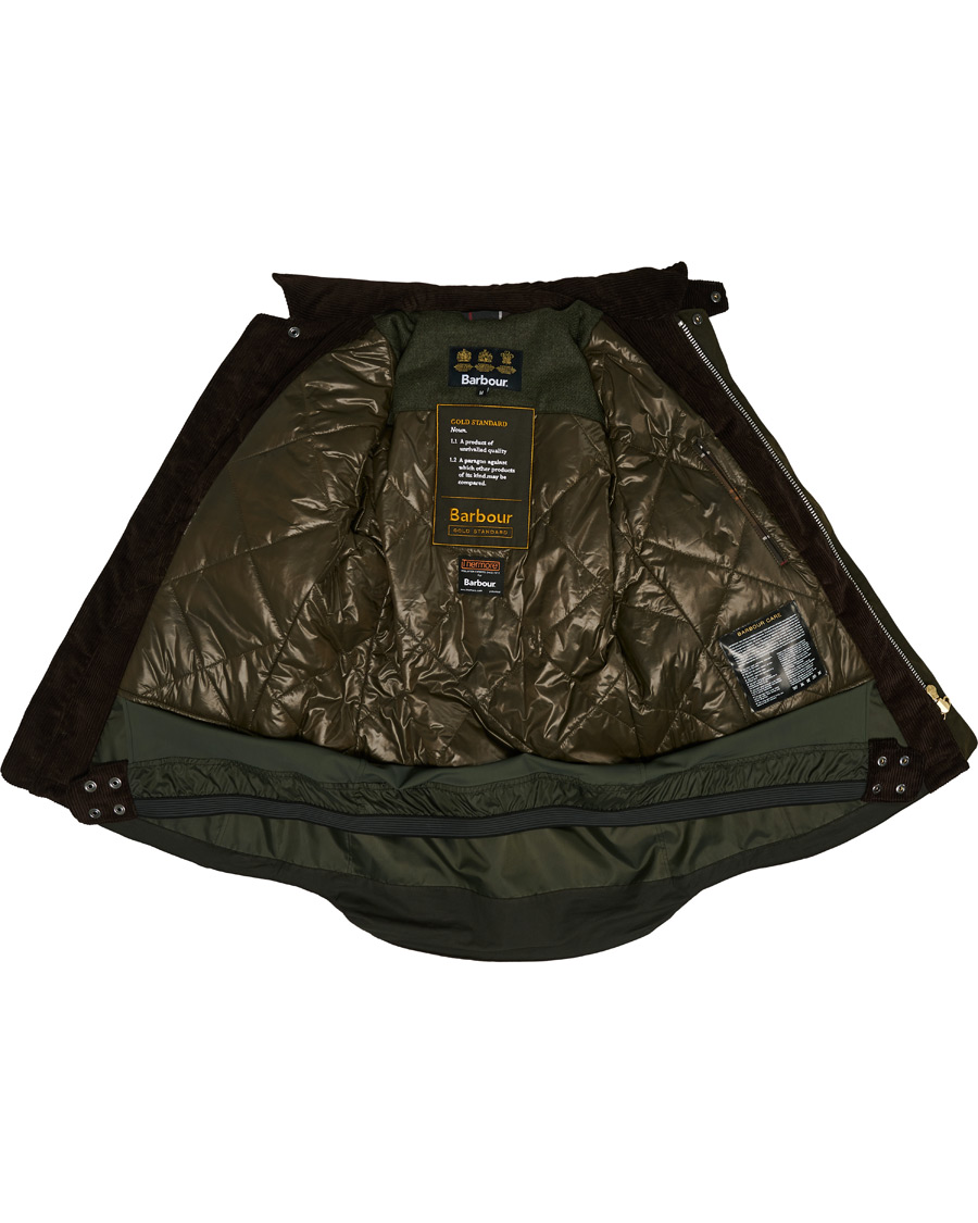 Herre | Jakker | Barbour Gold Standard | Grampain Padded Wax Jacket Olive