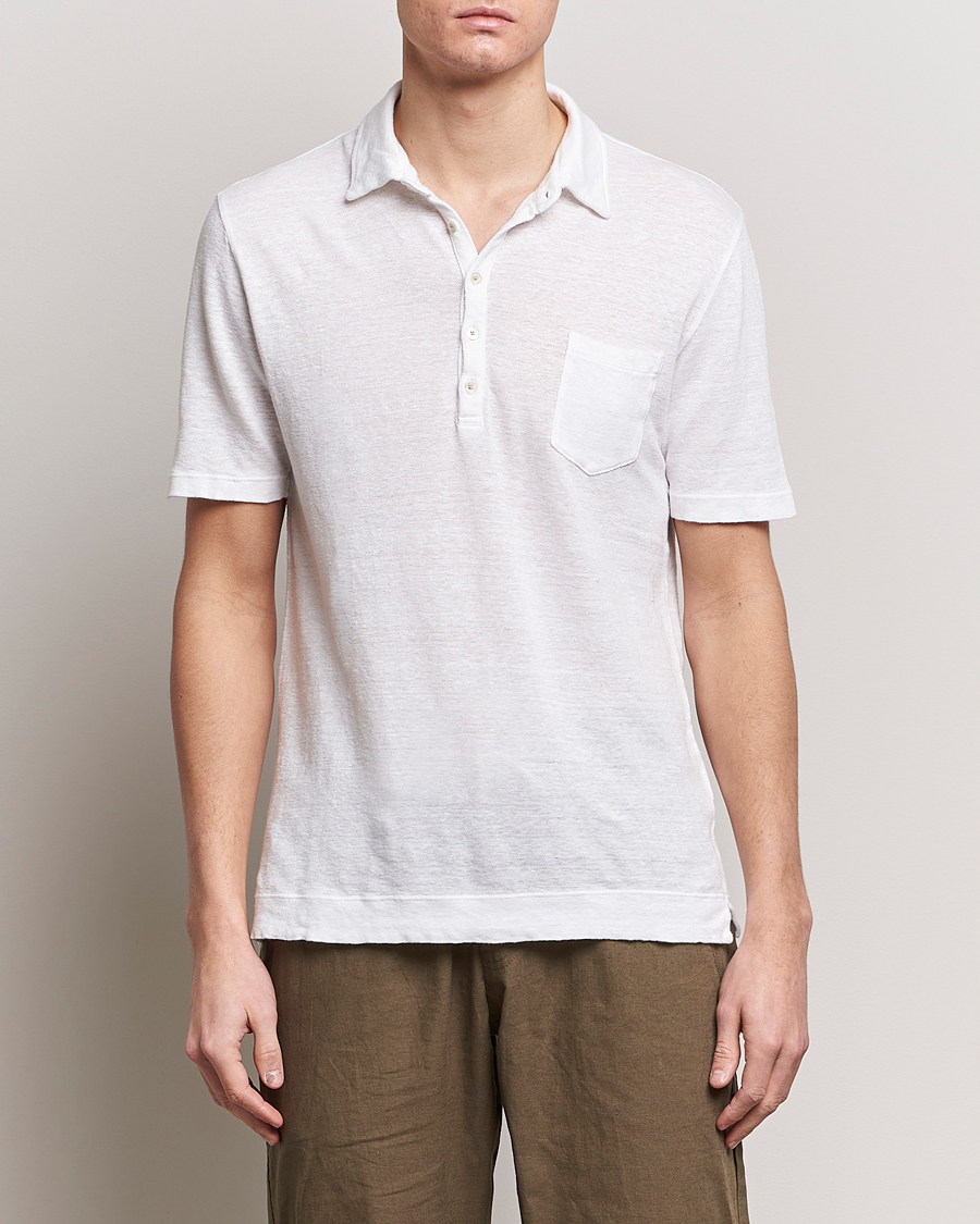 Herr |  | Massimo Alba | Wembley Linen Polo White