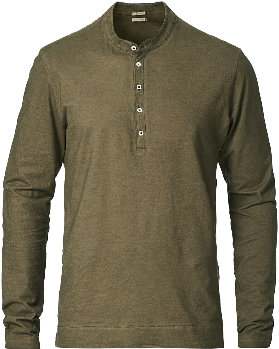 Herre | Trøjer | Massimo Alba | Hawai Watercolor Henley Military
