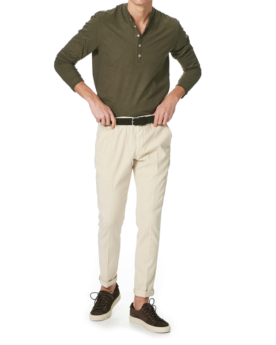 Herre | Trøjer | Massimo Alba | Hawai Watercolor Henley Military