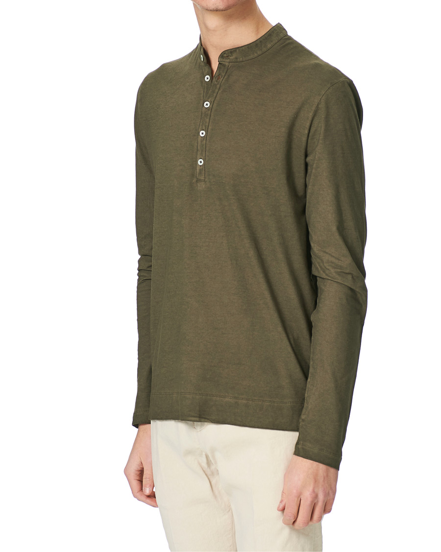 Herre | Trøjer | Massimo Alba | Hawai Watercolor Henley Military