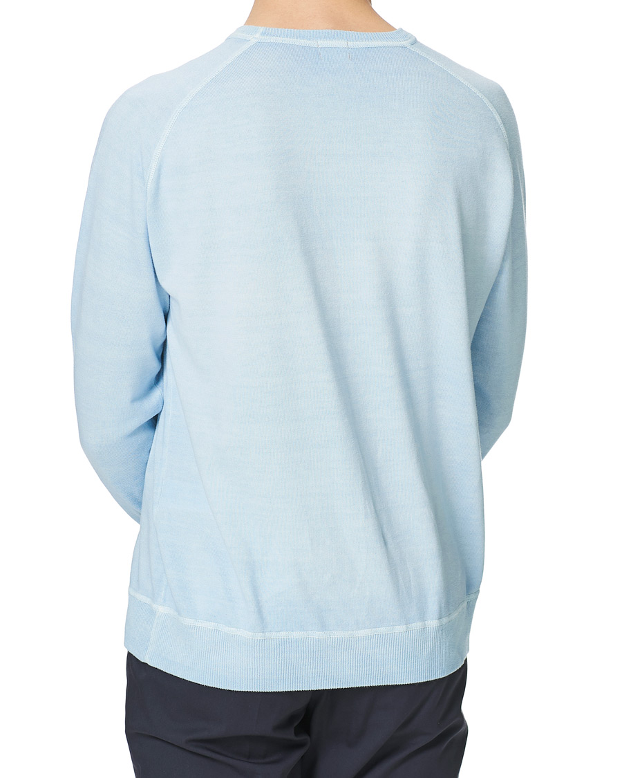 Herre | Trøjer | Massimo Alba | Sport Cashmere/Cotton Crew Neck Ice Blue