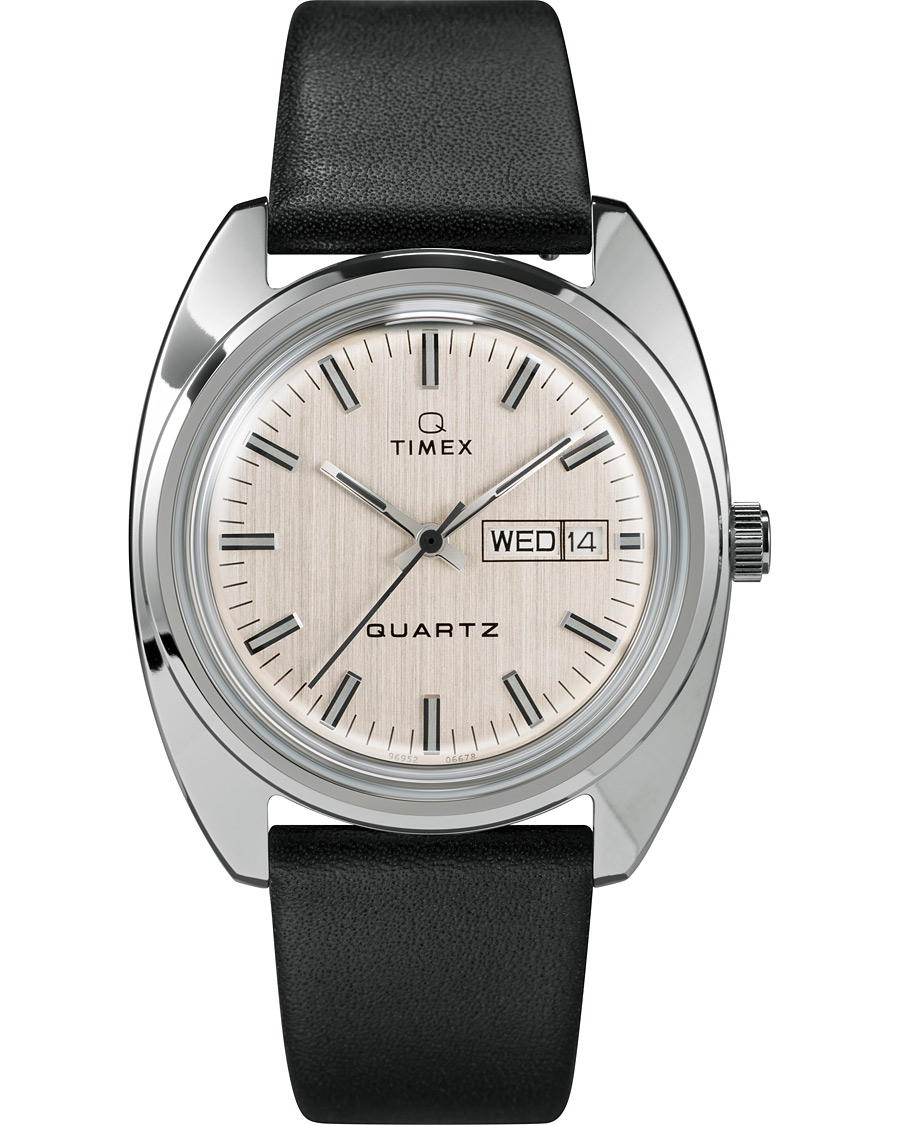 Herre | Timex Q Reissue 1978 Day Date 37mm Silver Dial | Timex | Q Reissue 1978 Day Date 37mm Silver Dial