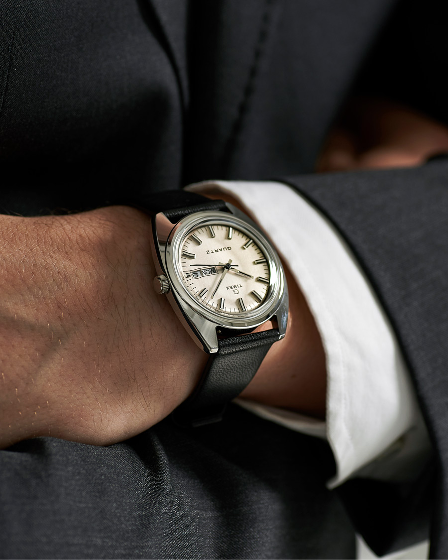 Herre | Timex Q Reissue 1978 Day Date 37mm Silver Dial | Timex | Q Reissue 1978 Day Date 37mm Silver Dial