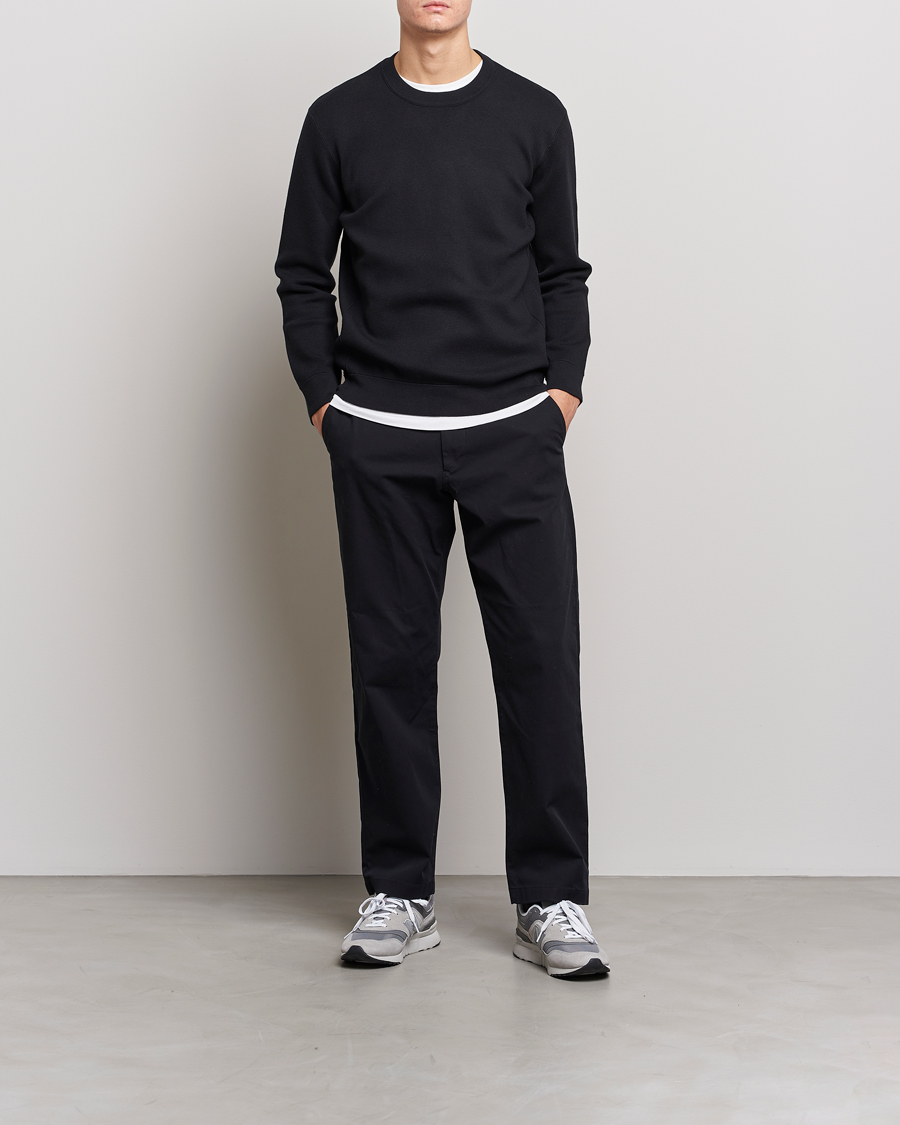 Herre | Trøjer | NN07 | Luis Knitted Crew Neck Sweater Black