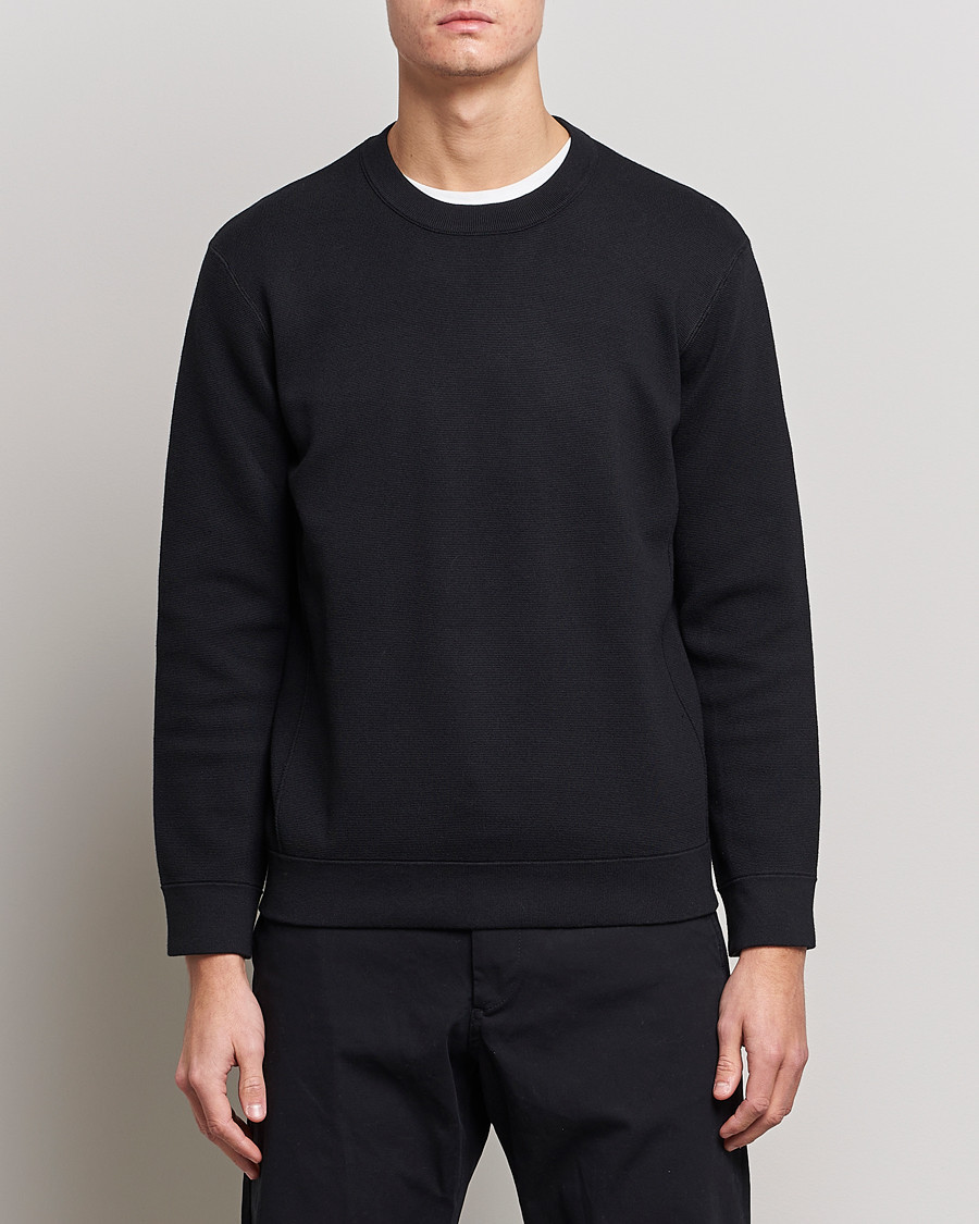 Herre |  | NN07 | Luis Knitted Crew Neck Sweater Black