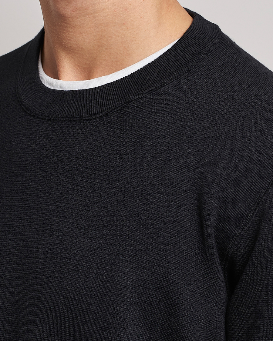 Herre | Trøjer | NN07 | Luis Knitted Crew Neck Sweater Black