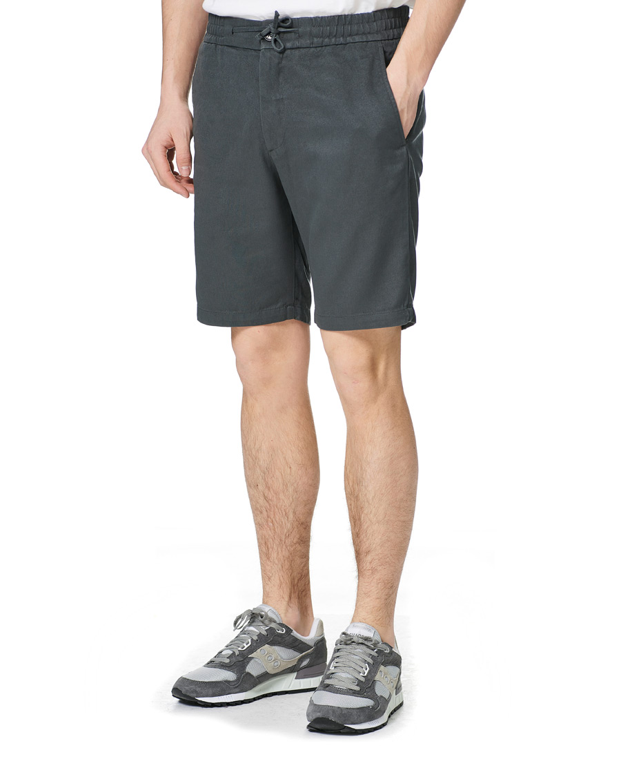 Herre | Shorts | NN07 | Seb Tencel Drawstring Shorts Concrete