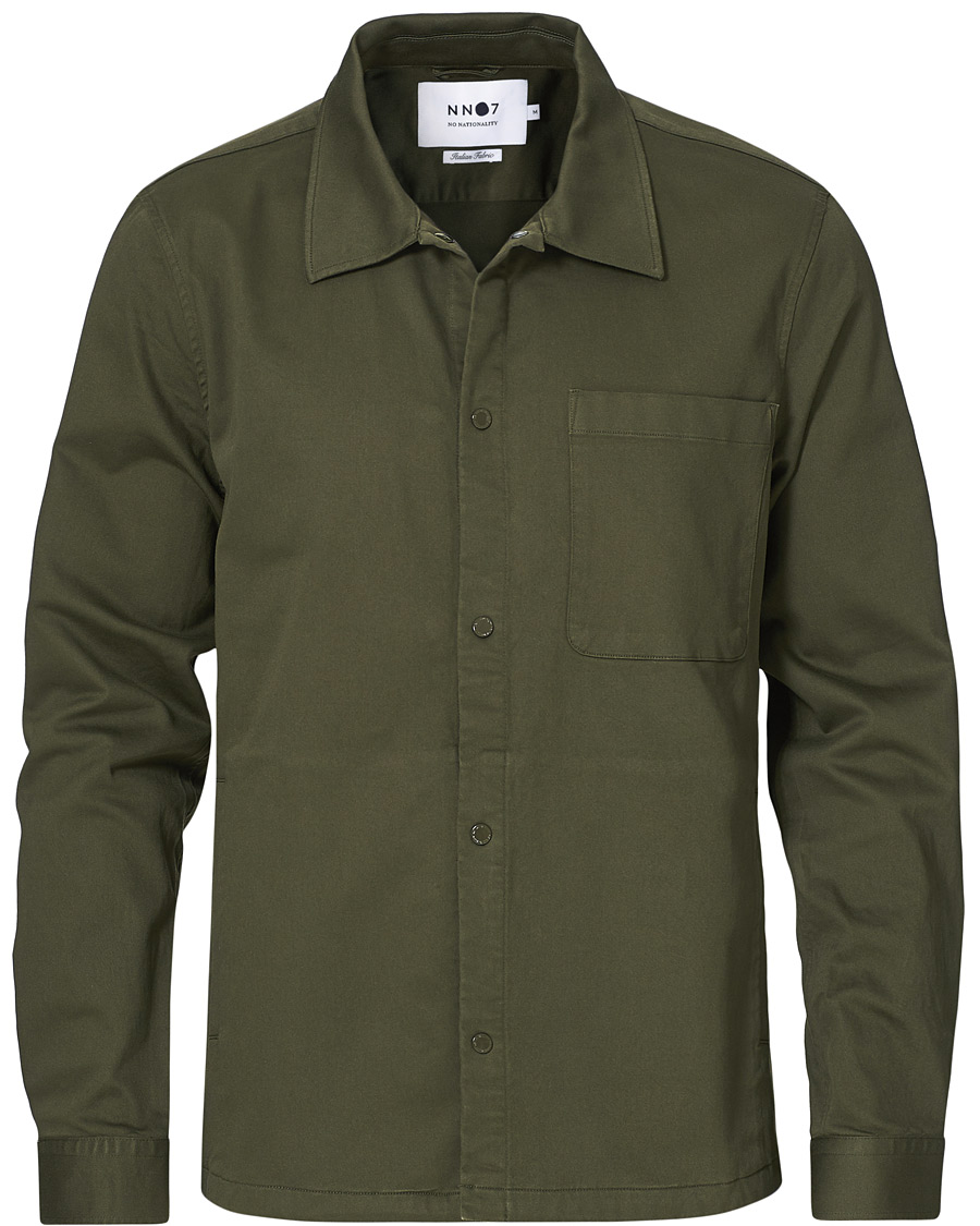 Herre | Skjorter | NN07 | Philip Overshirt Army Green