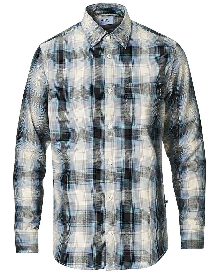 Herre | Skjorter | NN07 | Errico Checked Shirt Blue/White