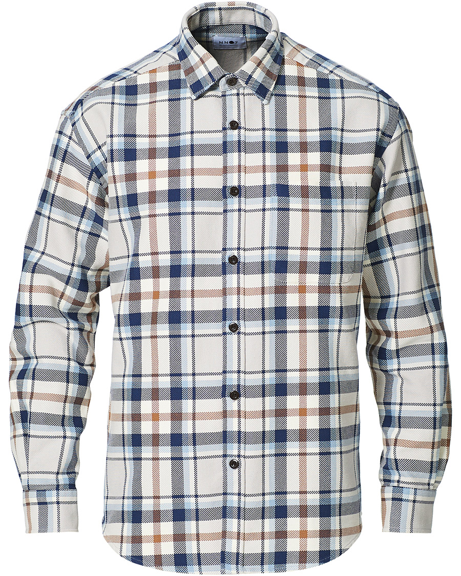 Herre | Skjorter | NN07 | Deon Overshirt Blue Check