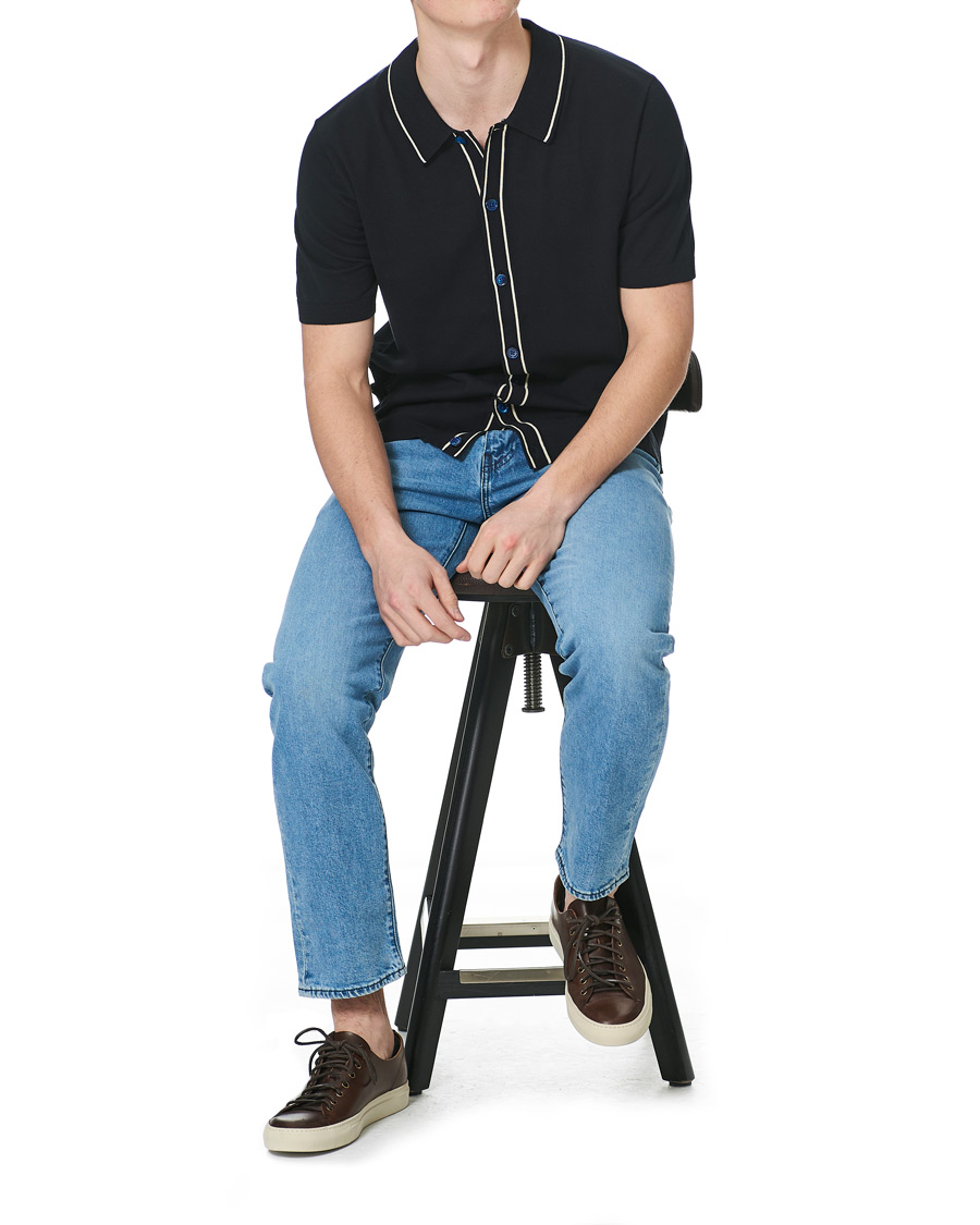 Herre | Polotrøjer | NN07 | Nolan Knitted Polo Navy