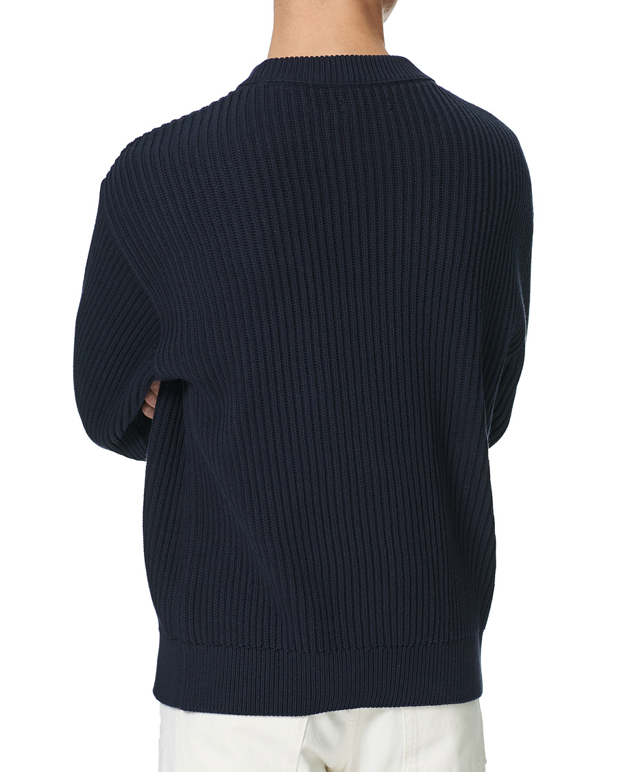 Herre | Trøjer | Nudie Jeans | Frank Chunky Rib Sweater Navy