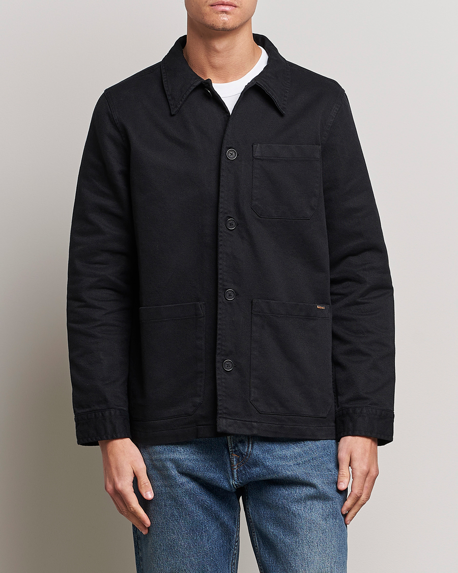 Herre | Contemporary Creators | Nudie Jeans | Barney Worker Overshirt Black